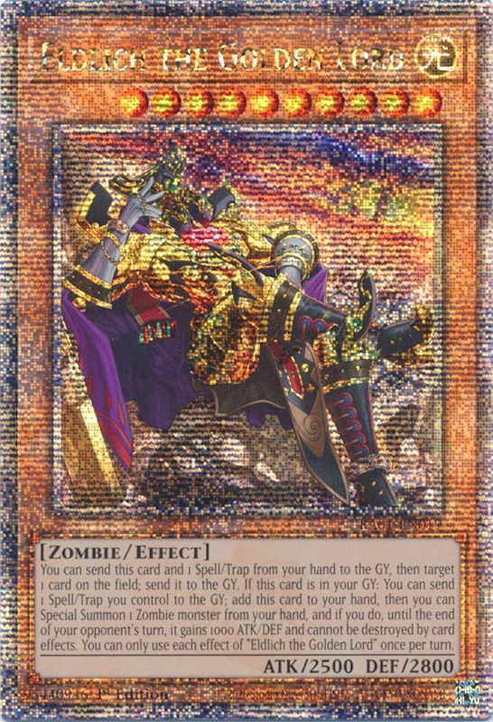 Eldlich the Golden Lord (Alternate Art) [RA01-EN019] Quarter Century S