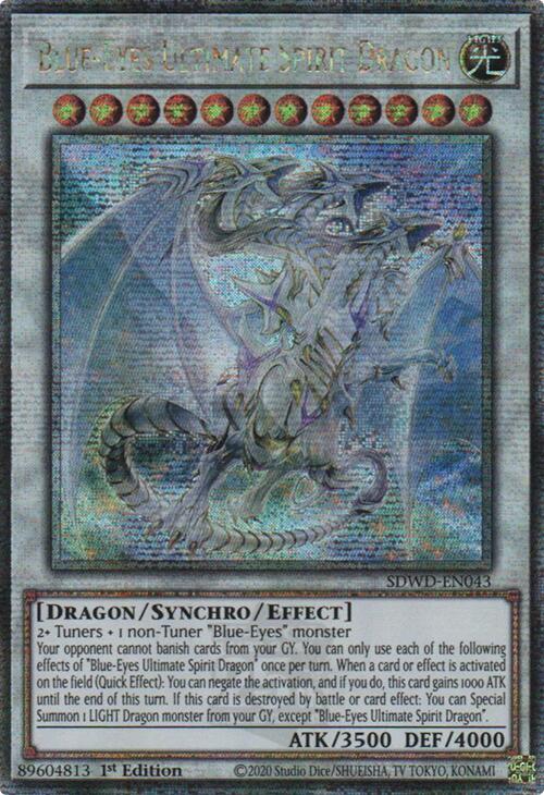 Blue-Eyes Ultimate Spirit Dragon (Quarter Century Secret Rare) [SDWD-E Blue-Eyes Ultimate Spirit Dragon (Quarter Century Secret Rare) [SDWD-E