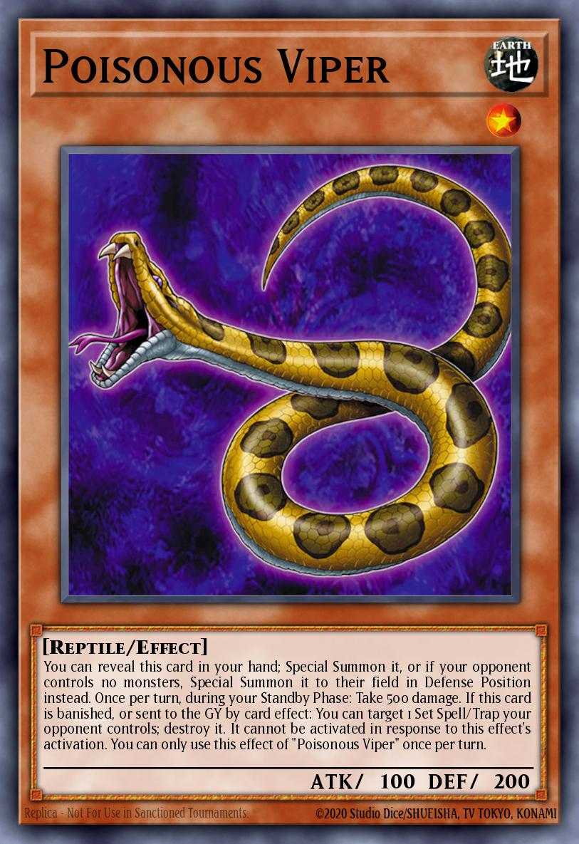 yugioh viper deck UR) Poisonous Viper BLGG-EN030
