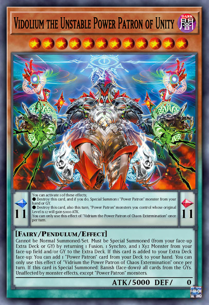 (SR) Vidolium the Unstable Power Patron of Unity BLZD-EN010 - Ships 5/8/26
