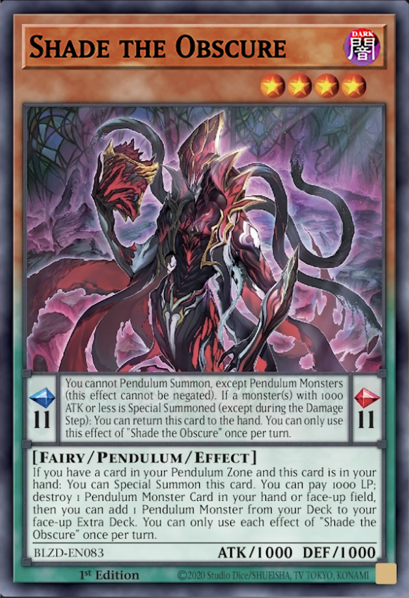 STARLIGHT) Shade the Obscure BLZD-EN083 - Ships 5/8/26 STARLIGHT) Shade the Obscure BLZD-EN083 - Ships 5/8/26