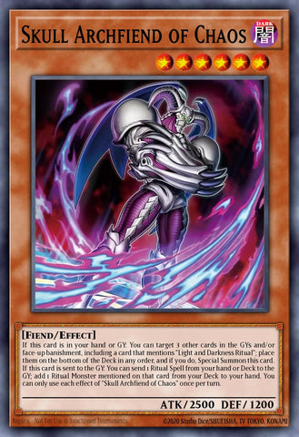 (STARLIGHT) Skull Archfiend of Chaos CORI-EN002ST - Ships 7/3