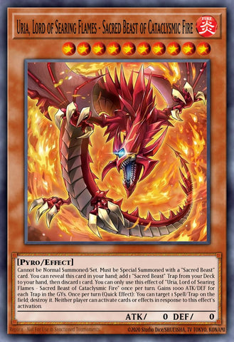(SR) Inferno of the Sacred Beasts - Uria, Lord of the Searing Flames CORI-EN005 - Ships 7/3