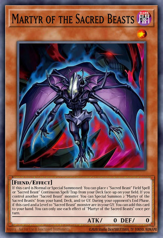(SR) Martyr of the Sacred Beasts CORI-EN009 - Ships 7/3