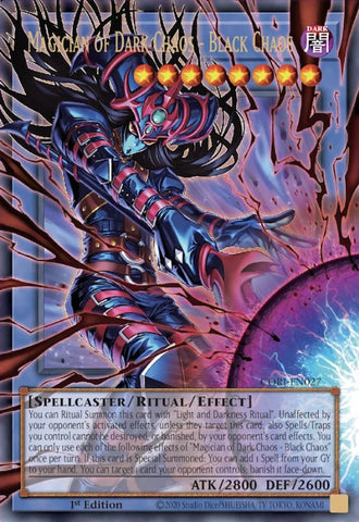 (UR) Magician of Dark Chaos - Black Chaos (extended art) CORI-EN027 - Ships 7/3