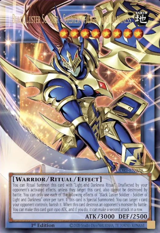 (UR) Black Luster Soldier - Soldier of Light and Darkness (extended art) CORI-EN028 - Ships 7/3