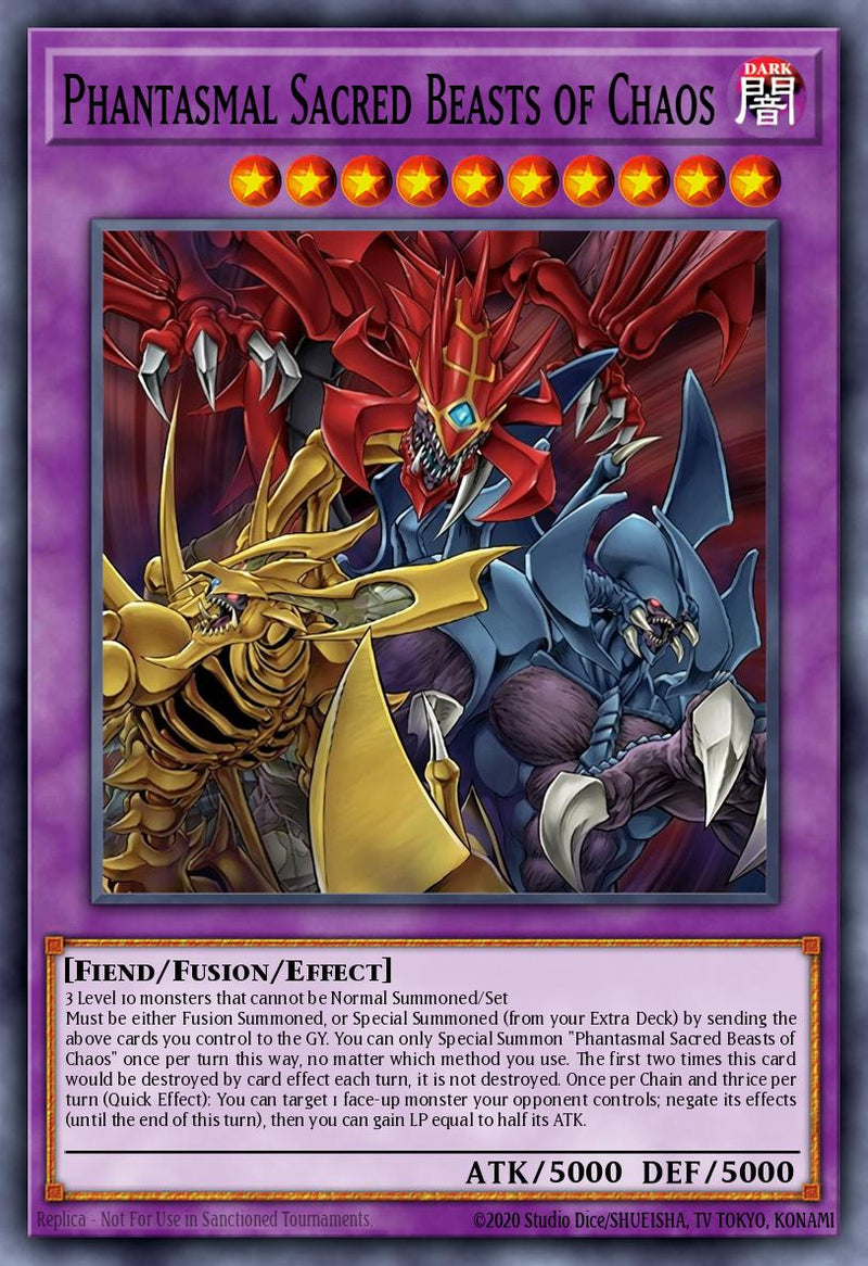 (SCR) The Chaotic Phantasmal Sacred Beasts CORI-EN029 - Ships 7/3