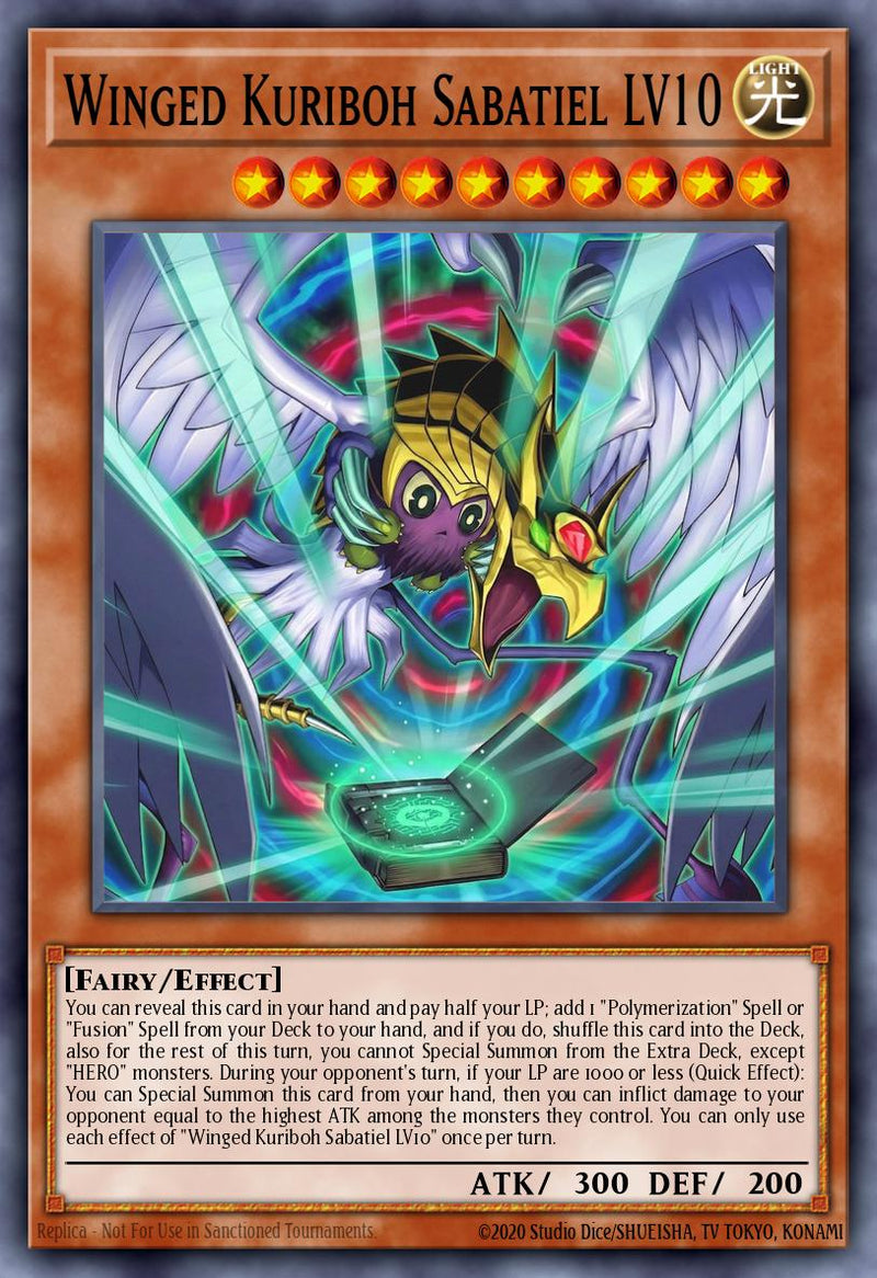 (UR) Winged Kuriboh Sabatiel LV10 MAMO-EN006 - Ships 9/4