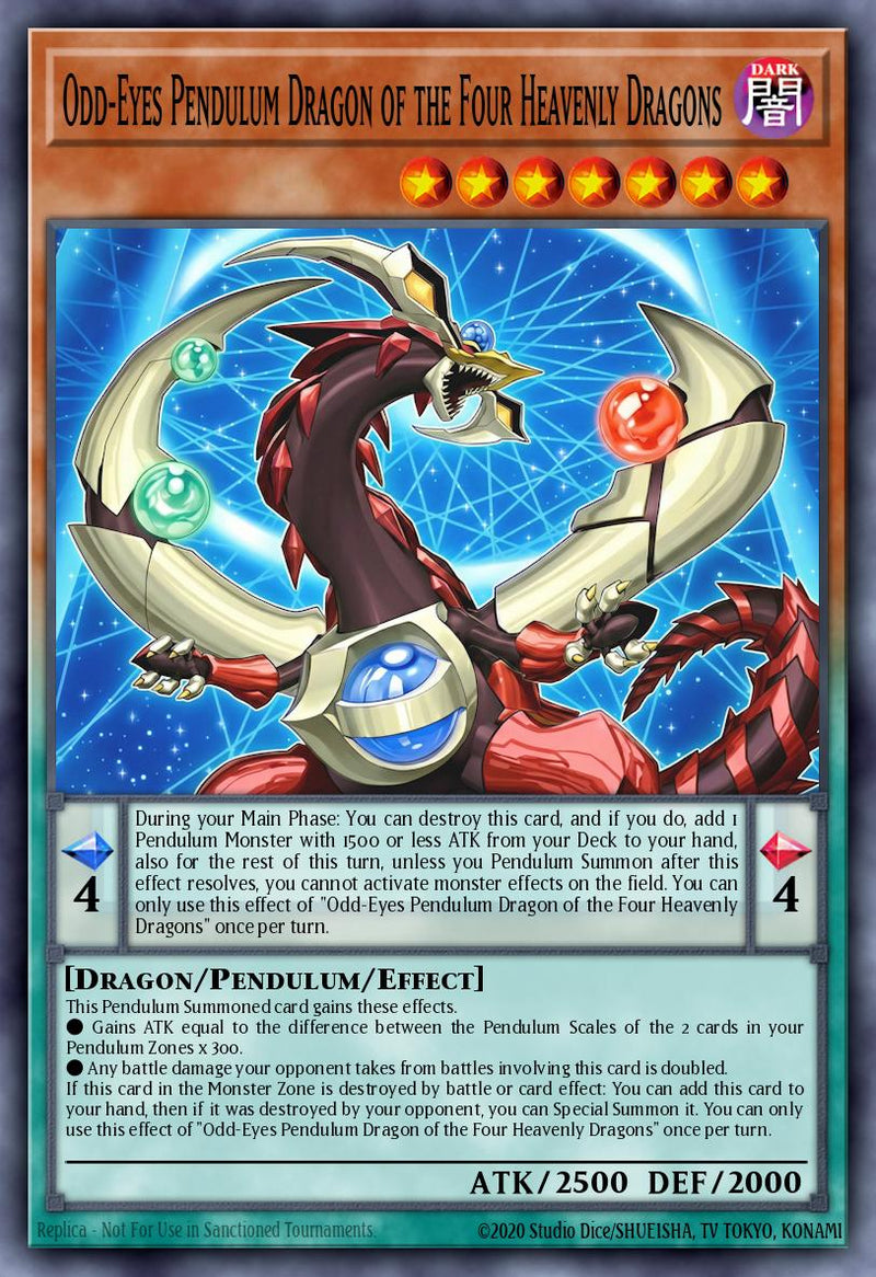(UR) Odd-Eyes Pendulum Dragon, Four Heavenly Dragons MAMO-EN013 - Ships 9/4