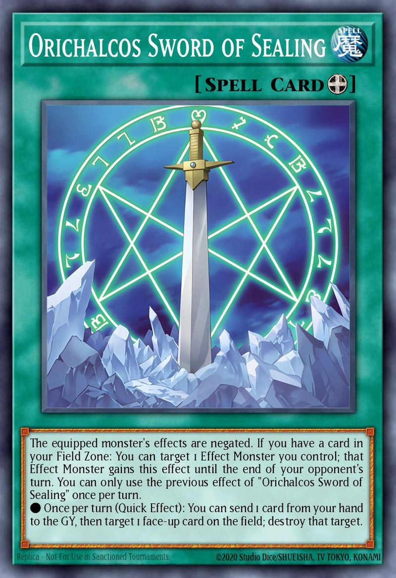 (UR) Orichalcos Sword of Sealing MAMO-EN022 - Ships 9/4