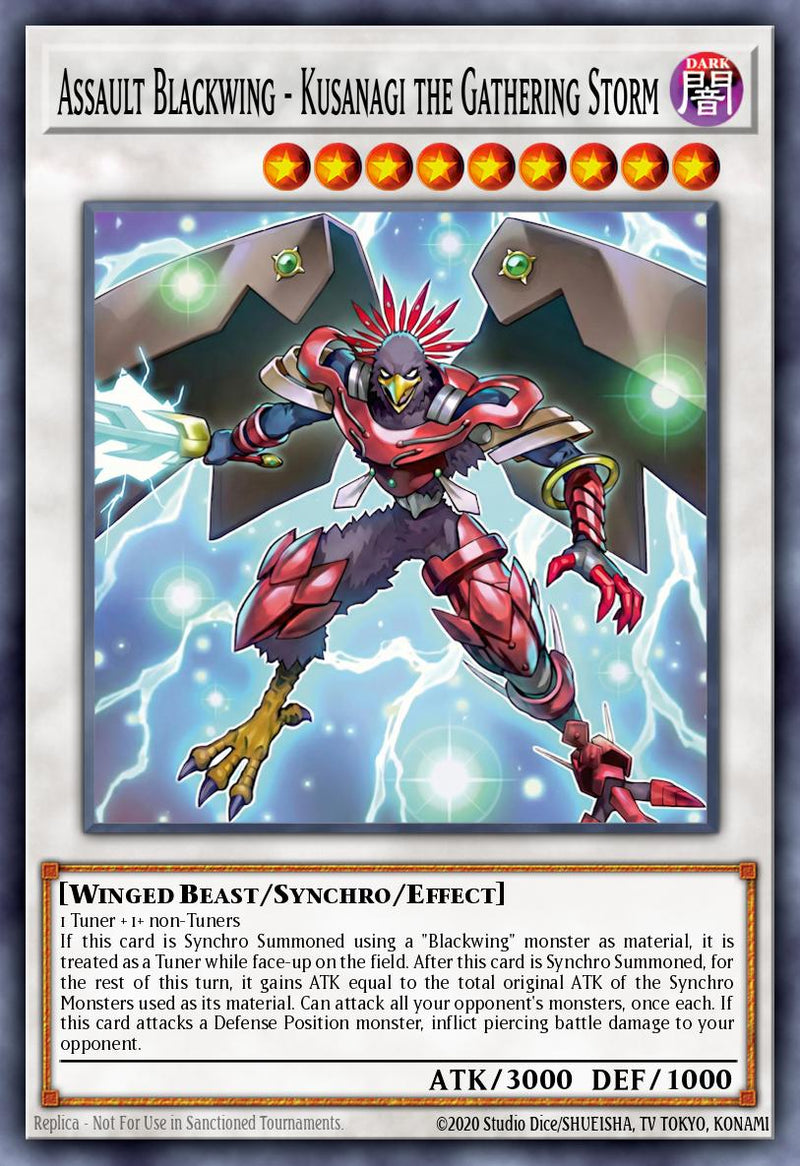 (SCR) Assault Blackwing - Kusanagi the Gathering Storm MAMO-EN026 - Ships 9/4