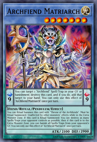 (UR) Archfiend Matriarch MAMO-EN070 - Ships 9/4