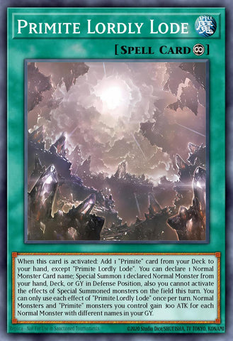 (SR) Primite Lordly Lode RA05-EN072 - Ships 4/17