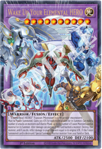 (UR) Wake Up Your Elemental HERO (Extended Art) RA05-EN142 - Ships 4/17