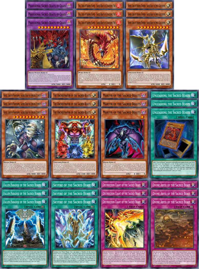 (DC) Sacred Beasts Deck Core  - Ships 7/3